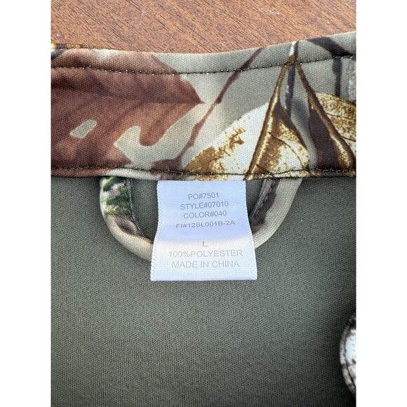 Scentlok Savanna Camo Hunting Full Zip Jacket Size Large Realtree 100 Polyester - Picture 4 of 5